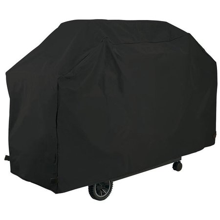 GRILLPRO Deluxe BBQ Grill Cover, 51 in W, 21 in D, 40 in H, PEVAPolyesterPVC, Black 50351